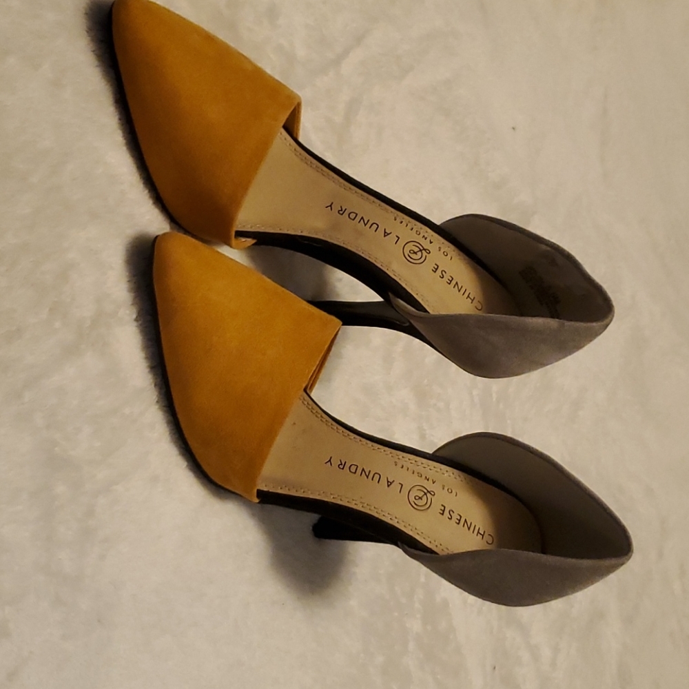 Chinese Laundry D’Orsay Heels Colorblock, Size 5.5